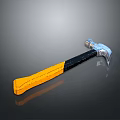 Yellow Black Handle Claw Hammer Essential Household Tool For Daily Use