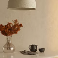 Nordic Dining Table and Chair Combination 3d model