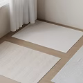 Modern Simple Carpet Square Carpet Square Carpet Fabric 3d model