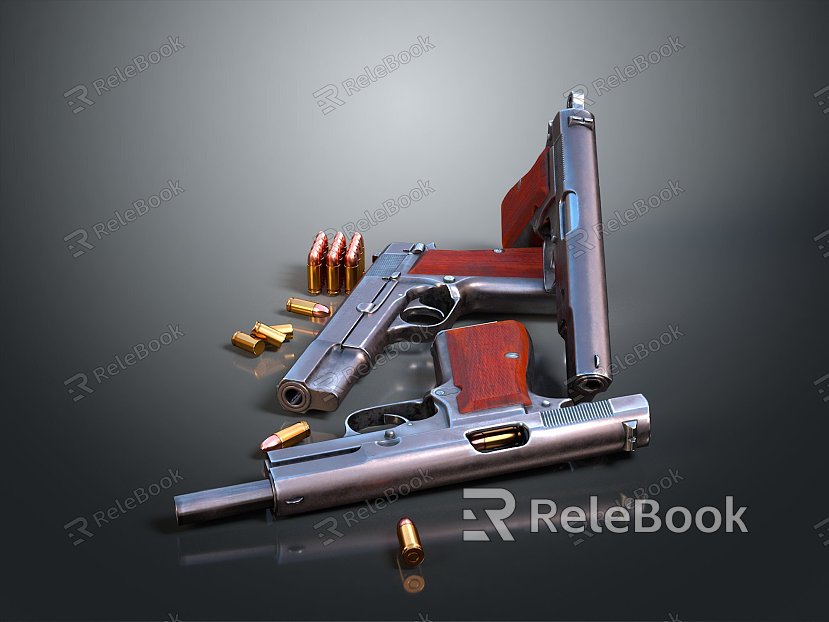 Pistol semi-automatic pistol automatic pistol modern weapon hot weapon hot weapon gun military model