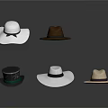 Assorted Stylish Hats In Different Styles For Daily Fashion Accessory