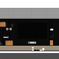 Modern TV background cabinet TV background wall modeling wall TV cabinet display wall 3d model