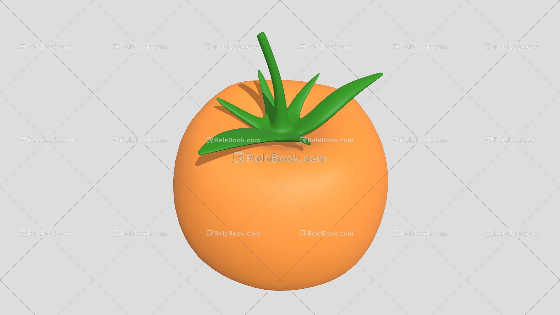 Low poly tomato tomato cartoon tomato tomato cartoon vegetable cartoon fruit 3d model