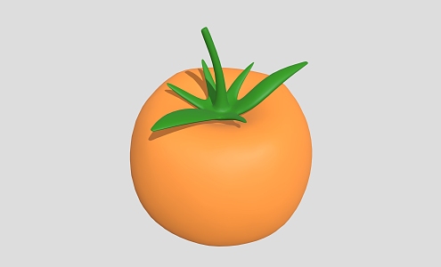 Low poly tomato cartoon tomato cartoon vegetable cartoon fruit 3d model