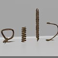 Various Metal Living Essentials With Spiral Curved And Coiled Designs For Home Use