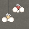 Children's chandelier bear chandelier 3d model