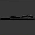 Modern Black Daily Use Hair Care Tools Comb Brush And Mirror