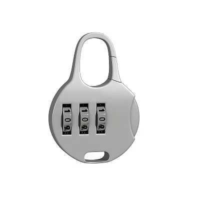 lock password lock padlock 3d model