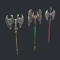 Game Weapon stylized weapon Tomahawk 3d model