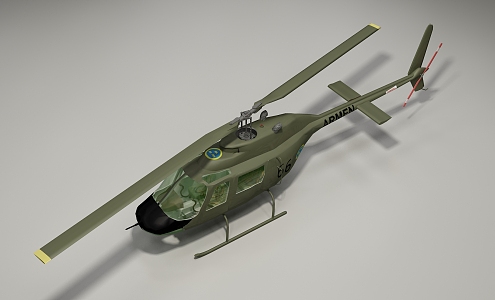 Modern Helicopter 3d model