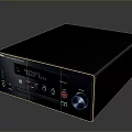 Yamaha Black Digital AV Receiver With Control Knobs And Display Screen