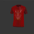 Black T-shirt Featuring Tiger Head Design With Roses And SYNDICATE Text