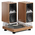 High Quality Wooden Speakers With Turntable For Superior Audio Experience Design