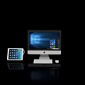 Apple iMac Desktop Computer With Tablet Keyboard Mouse And Screen 3d model