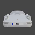 Purple Porsche 964 Classic Sports Car With Vintage Headlights And Alloy Wheels