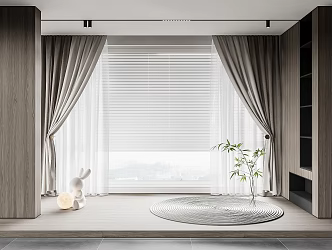curtain fabric curtain gauze curtain fabric curtain 3d model