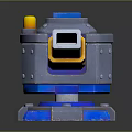 Modern Battery Laser Tower Turntable Sci-fi Tower Defense 3d model