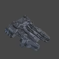 Sci-Fi Puppet Assault Anti-Gravity Tank 3d model