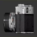 Canon Vintage Film Camera With Classic Black Silver Body And Detachable Lens
