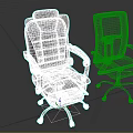 Ergonomic Office Chairs With Black Leather Gray Mesh And Rolling Wheels Design