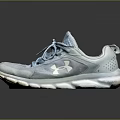 Light Blue Under Armour Sports Shoes With Lace Up Design And White Sole
