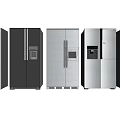 Modern refrigerator combination 3d model