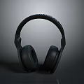 Premium Over Ear Computer Headphones With Black Design And Comfortable Earpads 3d model