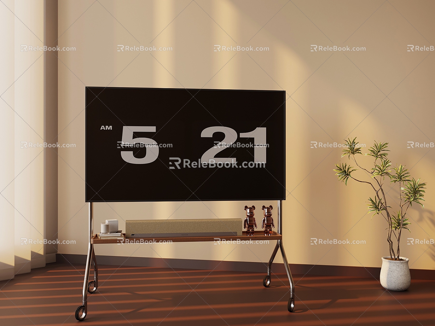 03 TV modern stand TV mobile TV 3d model