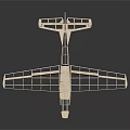 3D Printed White Grid Structured Aerospace Model On Dark Reflective Surface