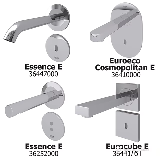 Essence E 3647000 and Euroeco Cosmopolitan E 3641000 Contemporary Faucet Designs 3d model 