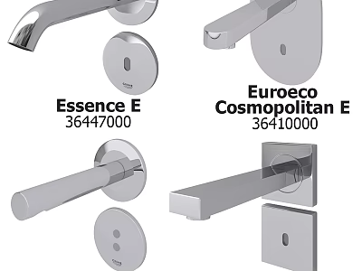 Essence E 3647000 and Euroeco Cosmopolitan E 3641000 Contemporary Faucet Designs 3d model