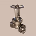 Stainless Steel Industrial Valve With Metal Handwheel And Flange Connections For Pipeline Systems