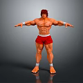 Modern game character cutting tooth Fan Ma cutting tooth cartoon character cartoon character 3d model