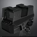 Tactical Red Dot Sight With Display Window And Adjustment Knobs