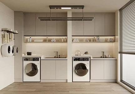 Laundry Cabinet Washing Machine Cabinet Laundry 3d model