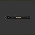 Classic Pistol With Wooden Grip And Black Metal Body Design Details