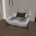 Single sofa 3d model