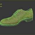 Men's Brown Leather Brogue Shoes with Lace Up Design and Perforated Details