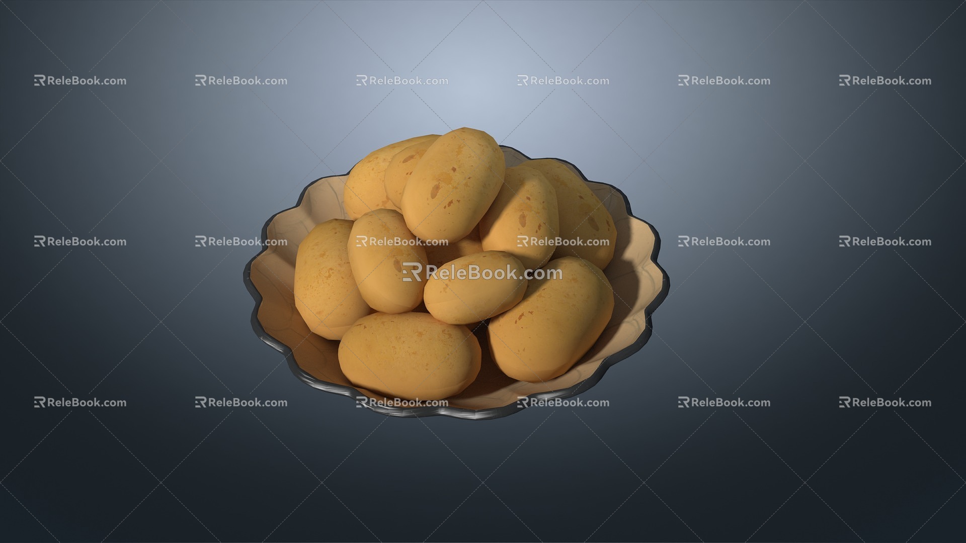 potato egg yam bean yam egg dutch potato potato potato potato bean yang taro 3d model