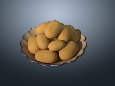 potato egg yam bean yam egg dutch potato bean yang taro 3d model