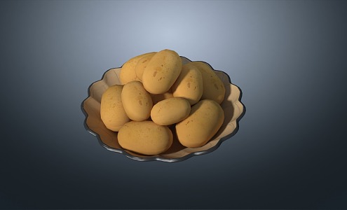 potato egg yam bean yam egg dutch potato bean yang taro 3d model