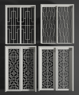 Jane O sliding door sliding door 3d model