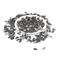 Sunflower Seeds Of Different Colors In White Plate And Scattered