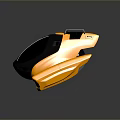 Yellow And Black Underwater Submersible With Transparent Cockpit And Side Wings