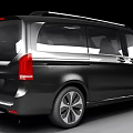 Sleek Black Mercedes MPV with Modern Exterior Design and Alloy Wheels