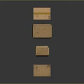 Practical Household Cardboard Storage Boxes in Various Sizes for Home Organizing