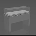 White Display Cabinet Shelf With Glass Top And Modern Design For Retail Showcase