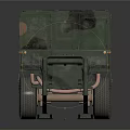 Military Camouflage Vehicle With Dual Wheels And Heavy Duty Army Design