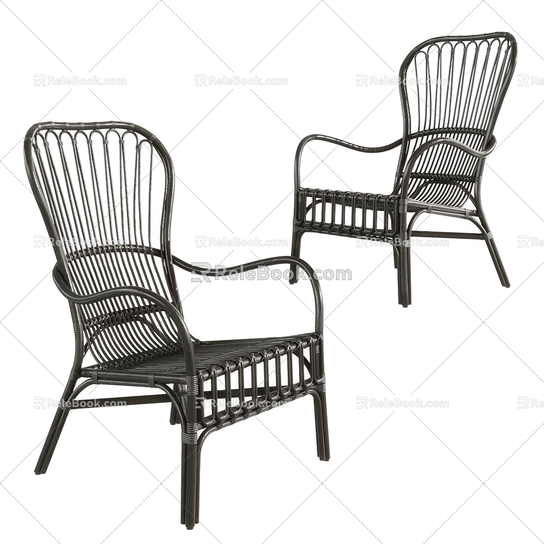 Outdoor Chair Rattan Outdoor Chair Leisure Chair Rattan Chair 3d model