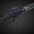 Science Fiction Gun Cyberpunk Gun Laser Gun High-tech Gun Future Gun Game Gun Low Face Number Low Model Simple Model Times Film and Television Level Realism 3d model